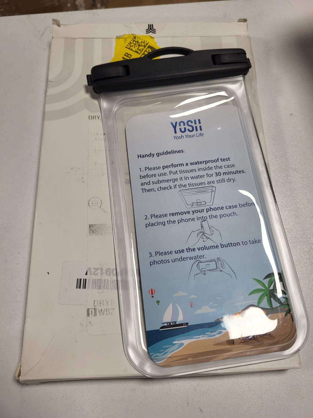 300199 - YOSH Çantë Telefoni e papërshkueshme nga uji, Çantë Telefoni IPX8 7.0 inç e papërshkueshme nga uji [1 Pako], Mbrojtje nga uji për iPhone 17 16 15 14 13 Pro Plus XS X Samsung S25 S24 S23 Ultra A23 A33 Xiaomi