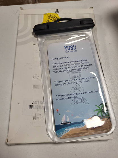 300199 - YOSH Çantë Telefoni e papërshkueshme nga uji, Çantë Telefoni IPX8 7.0 inç e papërshkueshme nga uji [1 Pako], Mbrojtje nga uji për iPhone 17 16 15 14 13 Pro Plus XS X Samsung S25 S24 S23 Ultra A23 A33 Xiaomi