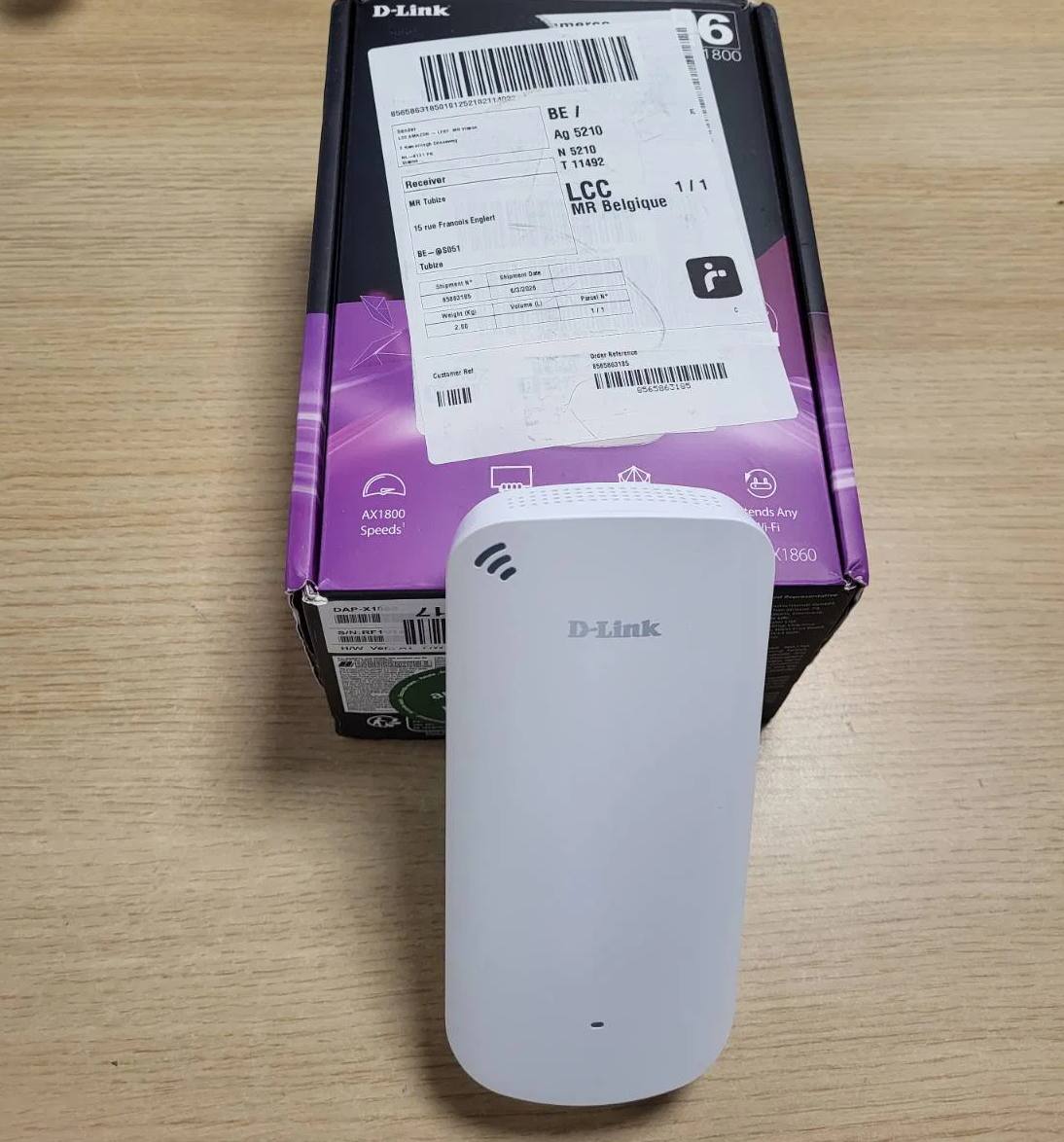 272941 - D-LINK DAP-X1860 EXO AX1800 Mesh Wi-Fi Zgjerues me 6 Rreze, Përforcues Wi-Fi, Përsëritës, Hotspot me Gigabit Point, MU-MIMO, OFDMA, Wi-Fi EasyMesh, Tregues Sinjali, Lidh dhe Luaj, WPS, WPA3