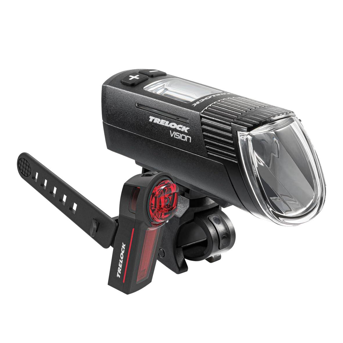 292191 - TRELOCK LS 760 I-Go Vision Dritë Biciklete, 100 Lux, E rikarikueshme me USB, 5 Modalitete Drite, Diapazon Dukshmërie 120 m