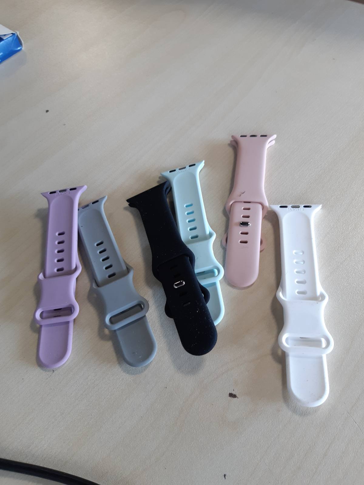 274267 - AMSKY Set me 6 rripa silikoni për orën, i pajtueshëm me rripat e Apple Watch 40mm, 44mm, 42mm, 46mm, 41mm, 45mm, 38mm dhe 49mm, për burra dhe gra, Sport i pajtueshëm me seritë Apple Watch 11, 10, 9, 8, 7, 6, 5, 4, SE, 3, 2 dhe 1