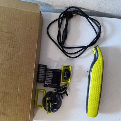 271269 - PHILIPS Prerës elektrik OneBlade 360, për fytyrën dhe trupin, 3 tehe 360, 3 krehër (1, 3, 5 mm), QP2824/31