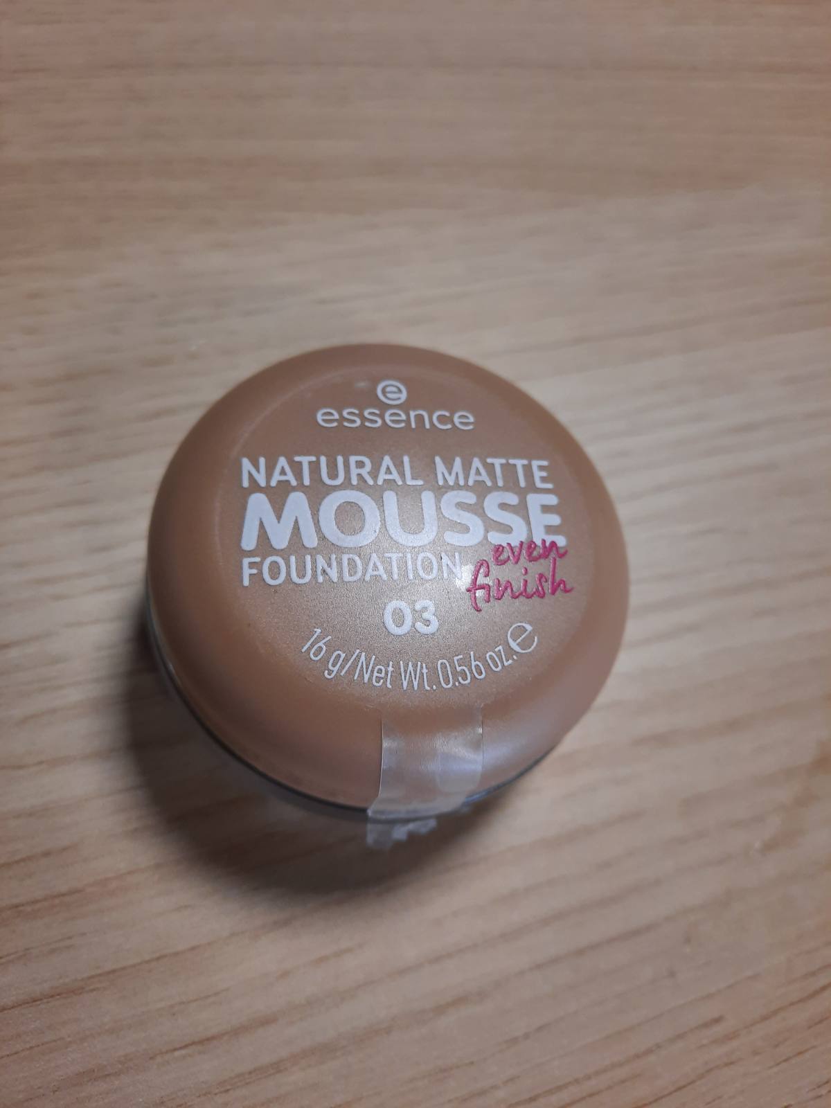 301474 - FONDATINË ESENCIALE NATYRALE MAT SHKUM Nr. 03, Nude, 15g, vegane, pa vaj, pa parfum, pa alkool