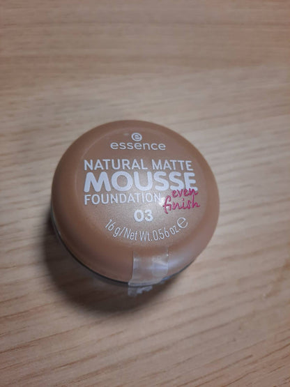 301474 - FONDATINË ESENCIALE NATYRALE MAT SHKUM Nr. 03, Nude, 15g, vegane, pa vaj, pa parfum, pa alkool