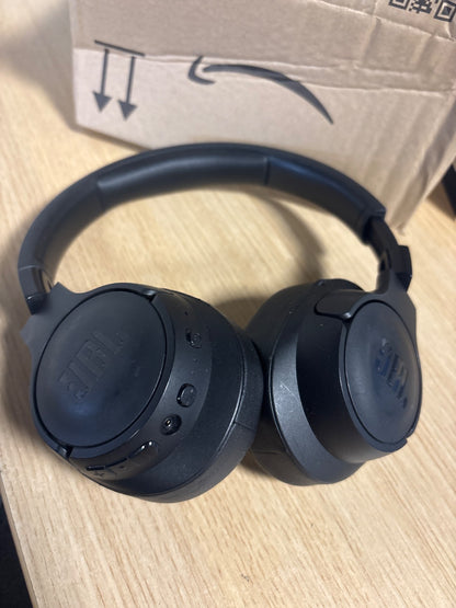 237661 - JBL Tune 760NC – Kufje pa tela JBL me Bluetooth, të lehta dhe të palosshme, me anulim aktiv të zhurmës (ANC), paketim me shumicë, ngjyrë të zezë, të rinovuara (Refurbished).