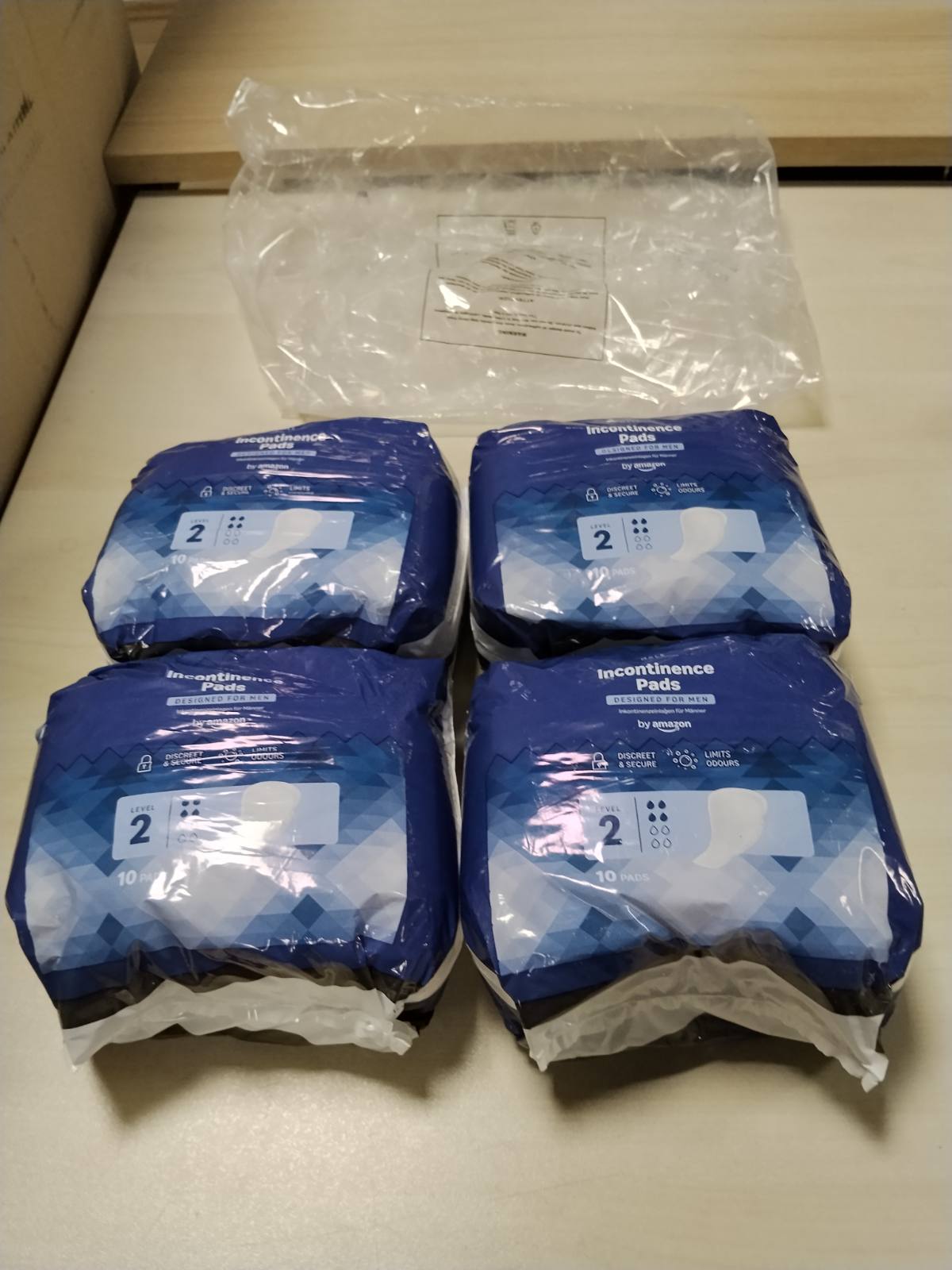302217 - Peceta për Inkontinencë për Meshkuj nga Amazon - 60 Peceta (6 Paketa me nga 10)