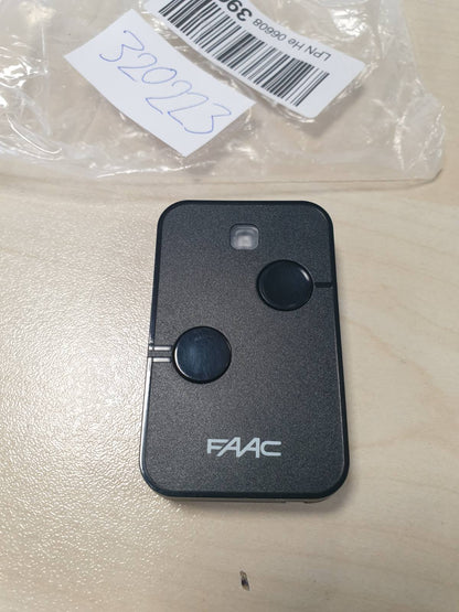 320223 - FAAC Telekomandë XTO2 për portë automatike, 2 kanale, 433 MHz, SLH-SL-DS-RC, e zezë