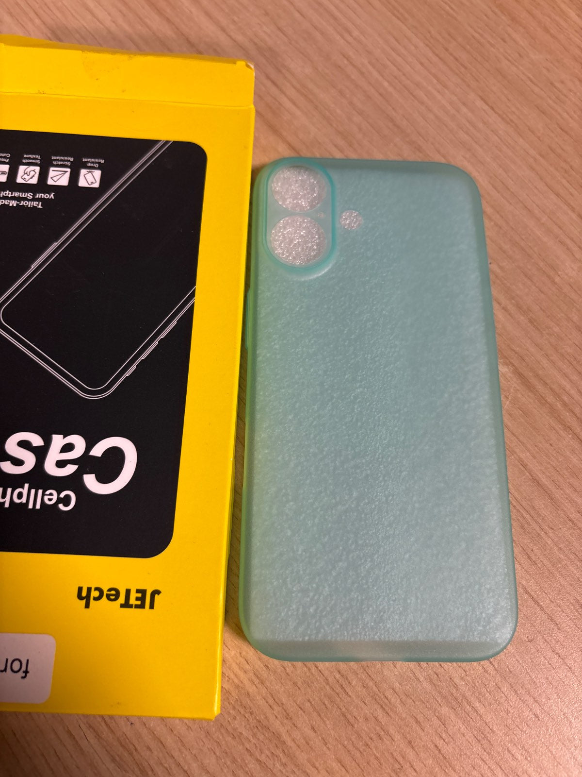 296323 - JETech Mbështjellëse Ultra e Hollë për iPhone 16, Blu e Gjelbër