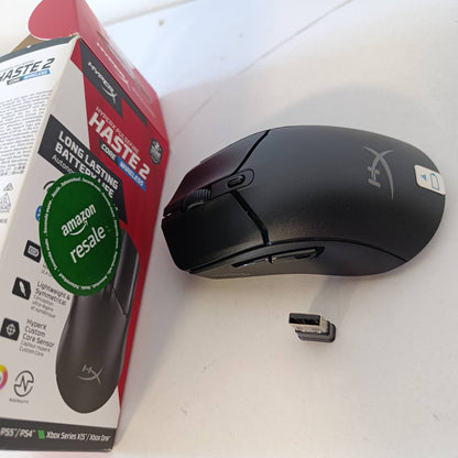 276447 - HYPERX Maus pa tel Pulsefire Haste, 2.4 GHz dhe Bluetooth, deri në 100 orë jetëgjatësi, 12000 DPI, RGB, i zi