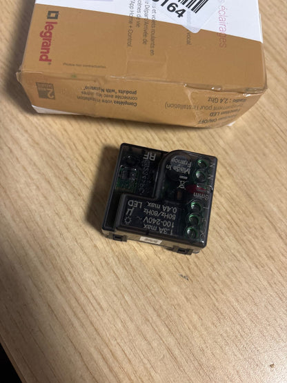 292706 - LEGRAND - Céliane me Mikromodul Ndriçimi Netatmo - Çelës i lidhur ON/OFF për telekomandë - I pajtueshëm me llamba deri në 300W, Antracit