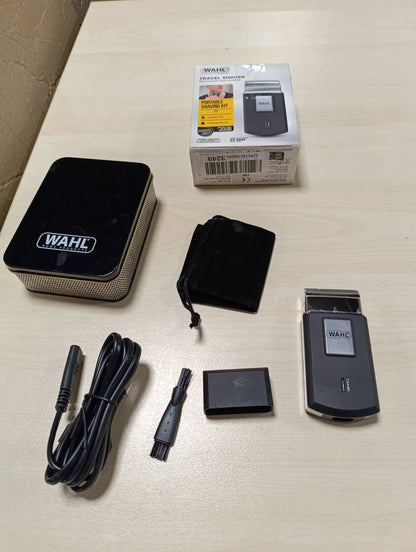 317639 - WAHL Rrojtore udhëtimi elektrike pa tel dhe e rikarikueshme për burra, ideale për udhëtime, për shkurtimin e flokëve dhe mjekrës, kompakte dhe e lëvizshme