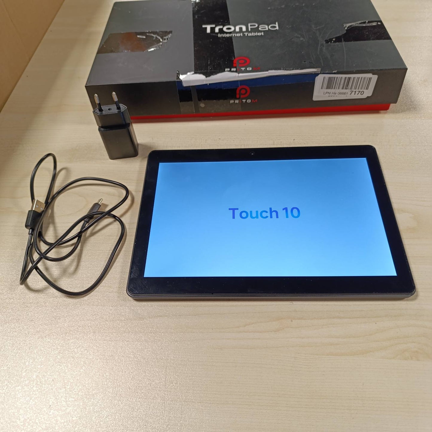 292553 - PRITOM Tablet, 10 inç, Android 13, 3G, kartë SIM, 64GB, katër bërthama, (TF 512GB), bateri 5000mAh, kamerë 8MP, thirrje 3G, WiFi, GPS, Bluetooth, USB tip C, i zi