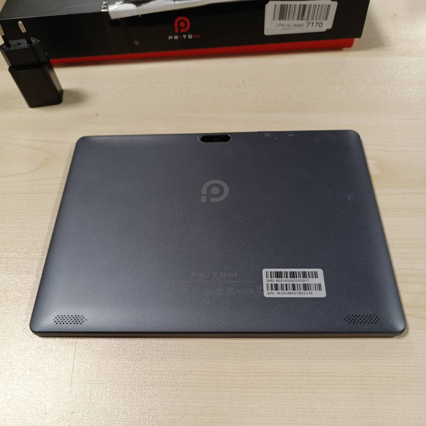 292553 - PRITOM Tablet, 10 inç, Android 13, 3G, kartë SIM, 64GB, katër bërthama, (TF 512GB), bateri 5000mAh, kamerë 8MP, thirrje 3G, WiFi, GPS, Bluetooth, USB tip C, i zi