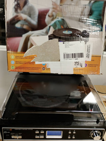 292271 - TECHNAXX Gramofon USB TX-22 +, Konvertimi i disqeve vinil dhe kasetave audio në format MP3