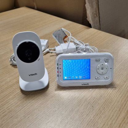 292272 - VTECH Monitor për bebe VM3255 - Monitor video me kamerë të lëvizshme, ekran LCD 2.8", zë i qartë, bisedë dypalëshe, ninulla, shikim natën
