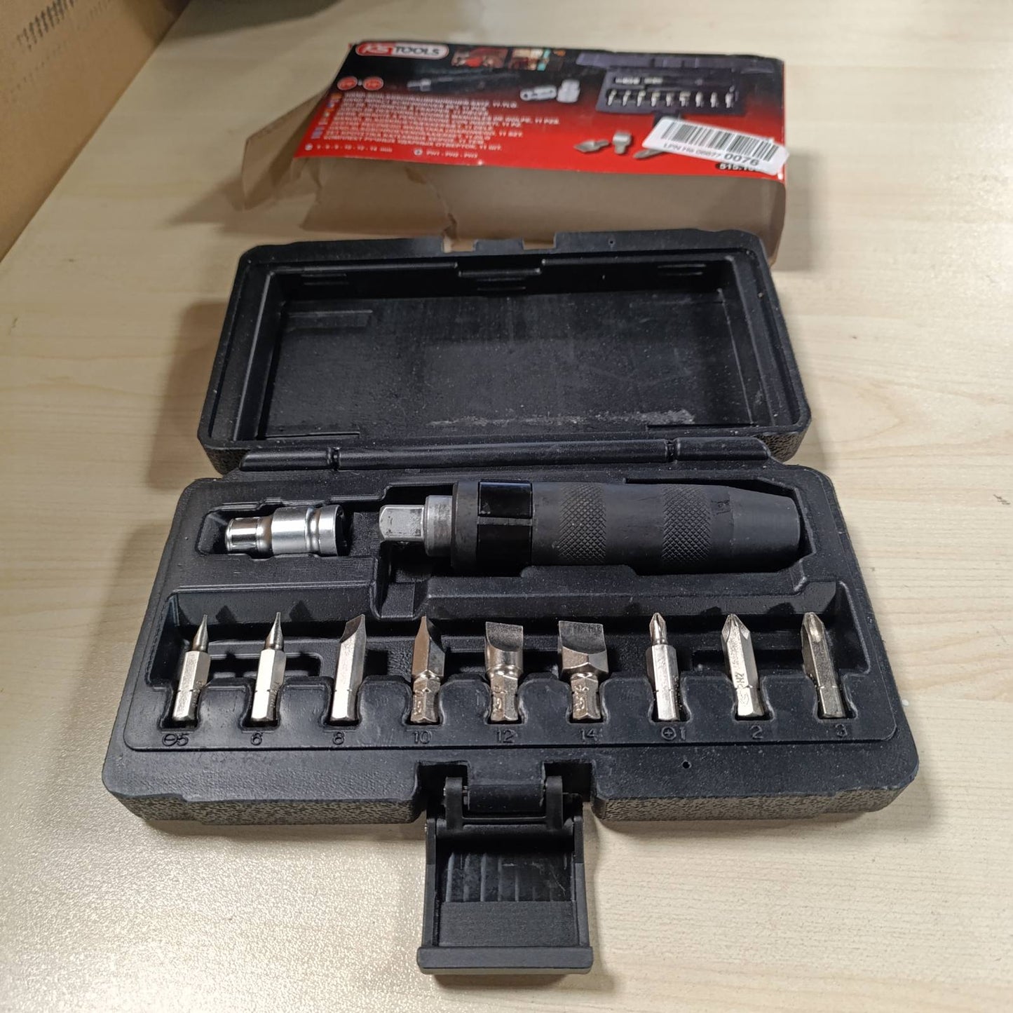 293107 - KS TOOLS Set kaçavidash dore me goditje 515.1003, 1/2", 11 copë
