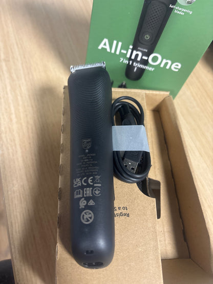 316210 - PHILIPS Makinë prerëse gjithçka-në-një Multigroom Series 3000, 7 aksesorë, MG3930/15, tehe vetë-mprehëse, 10 gjatësi prerjeje