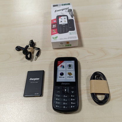 293740 - ENERGIZER E29 - Telefon celular 2G i zhbllokuar, dy karta SIM, ekran 2.8", bateri 1700 mAh, i pajtueshëm me kartën MicroSD.