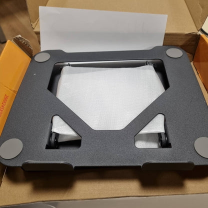 296084 - MBËSHTETËSE LAPTOPI GRIFEMA GB1050 ERGONOMIKE ME RROTULLIM 360° - E RREGULLUESHME NË LARTËSI, E PALOSHMË, E VENTILUAR, E KOMPATIBILE ME MACBOOK AIR/PRO, DELL DHE LAPTOPËT 11-17 INÇ - E ZEZË