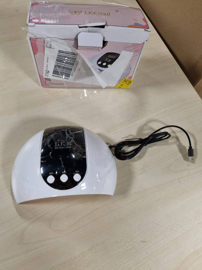 301390 - LKE Llambë UV për thonj xheli - 54W - 3 kohëmatës - Ekran LCD - Sensor Automatik - Llambë UV Premium