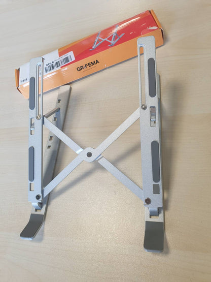 296337 - GRIFEMA Mbështetëse për laptop GB1054 e palosshme, me 7 kënde të rregullueshme, e pajtueshme me shumicën e laptopëve 10-17.3"