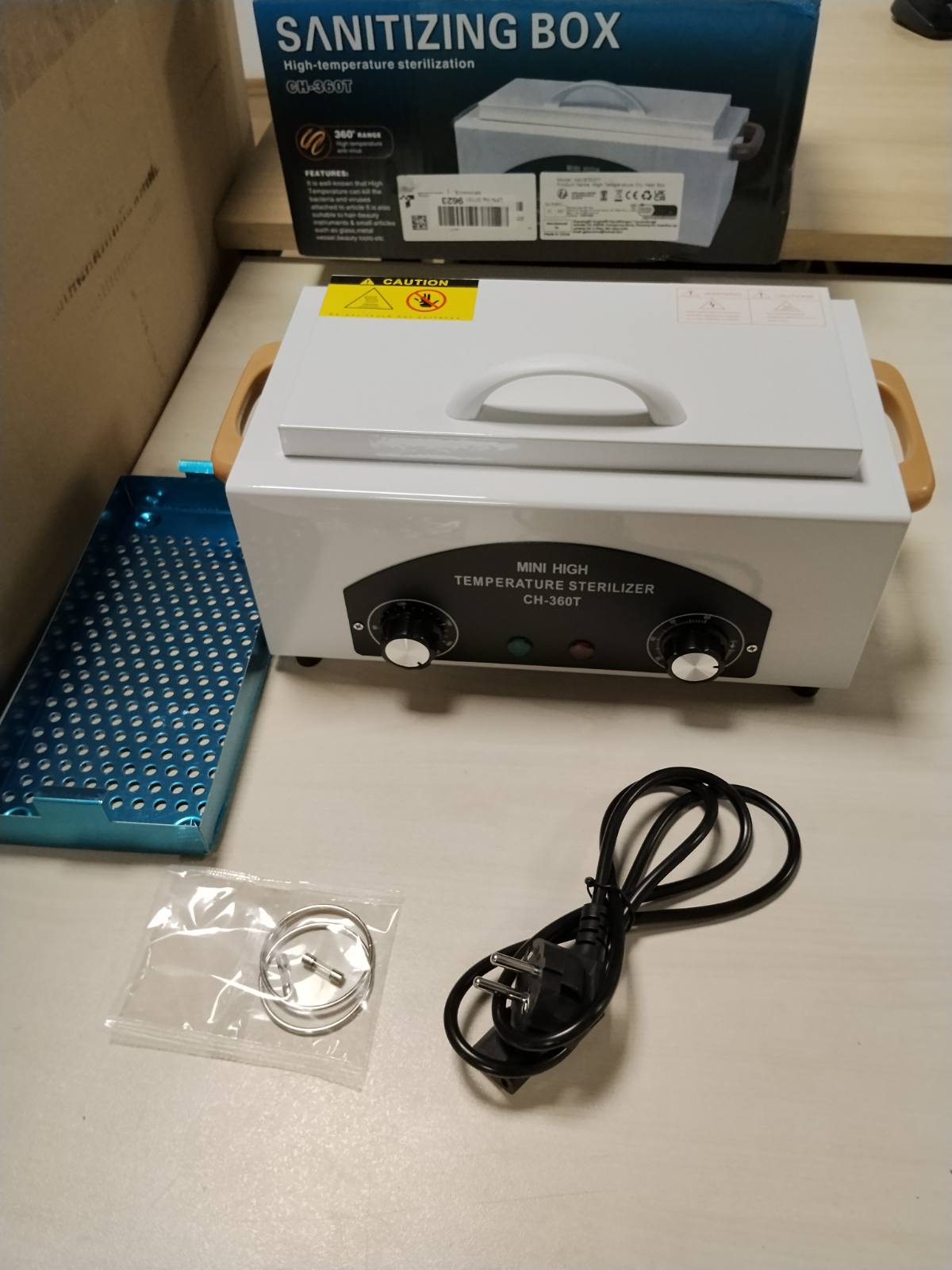 301809 - XVERYCAN Sterilizues me ajër të nxehtë 300W, dezinfektues me nxehtësi të thatë 220℃, sterilizues për mjete thonjsh, mjete kozmetike, mjete parukerie, sallon bukurie