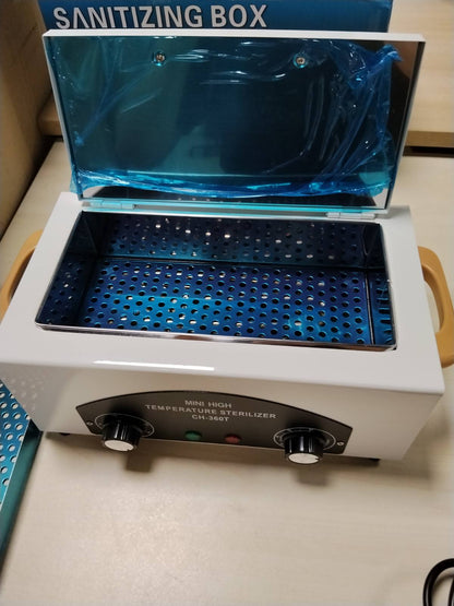 301809 - XVERYCAN Sterilizues me ajër të nxehtë 300W, dezinfektues me nxehtësi të thatë 220℃, sterilizues për mjete thonjsh, mjete kozmetike, mjete parukerie, sallon bukurie