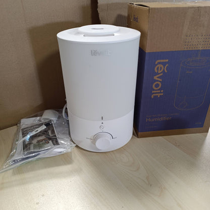 277408 - LEVOIT Lagështues dhome gjumi, 3 L, 25 dB, mjegull e ftohtë ultrasonike me mbushje nga sipër, fikje automatike, deri në 25 orë, e bardhë e ngrohtë