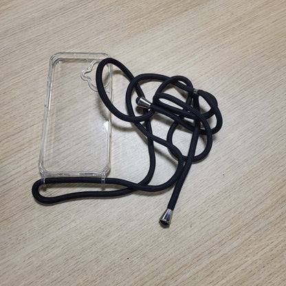 300194 - Nupcknn Mbrojtëse për iPhone 16 me litar, Mbrojtëse transparente kundër verdhimit, rezistente ndaj goditjeve me rrip të rregullueshëm për qafën, Mbrojtëse e plotë