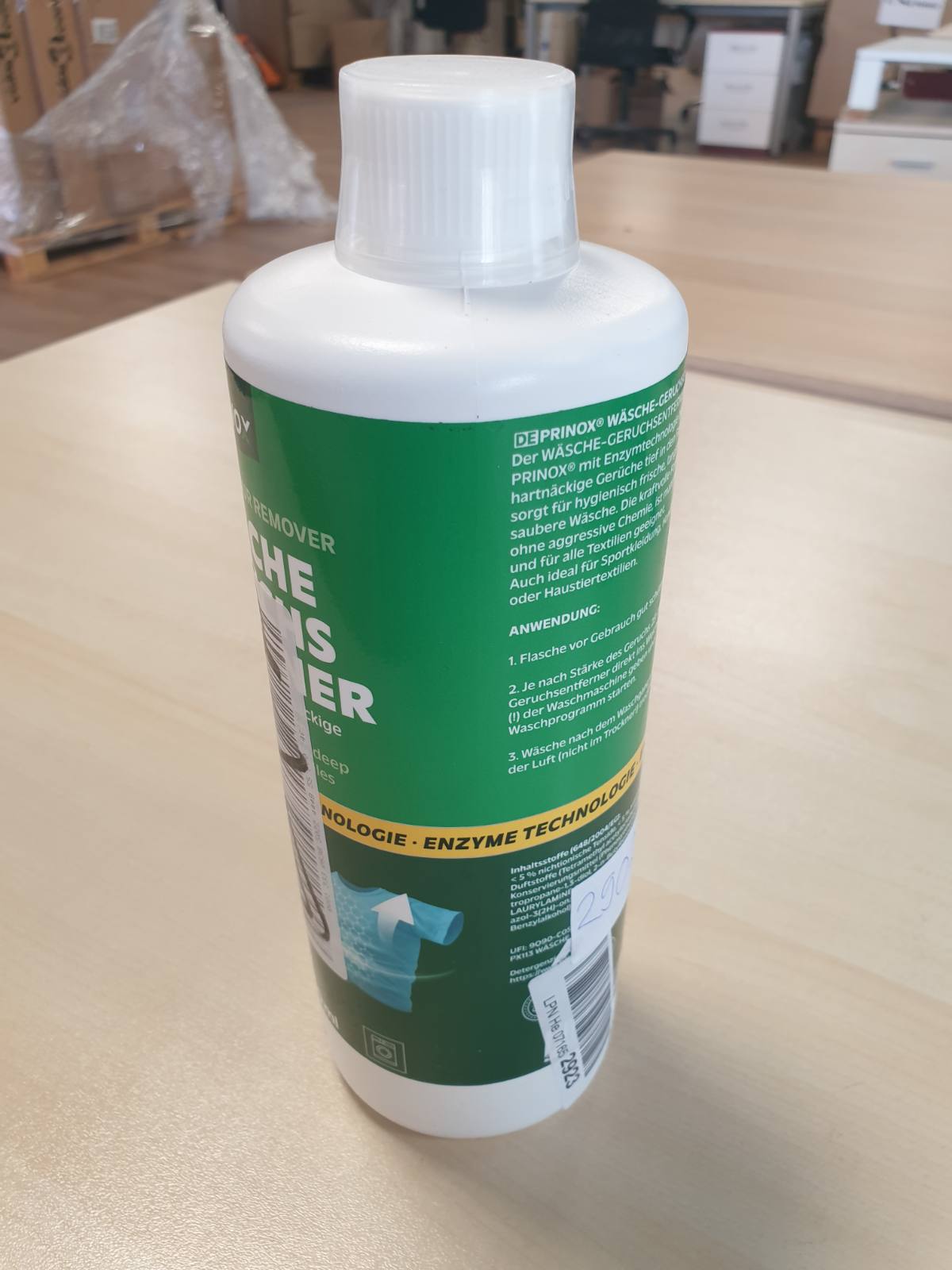290221 - PRINOX Larës Erërash Larjeje 1000ml, detergjent enzimatik dhe heqës njollash, për veshje sportive, peshqir dhe kafshë shtëpiake, prodhuar në Gjermani