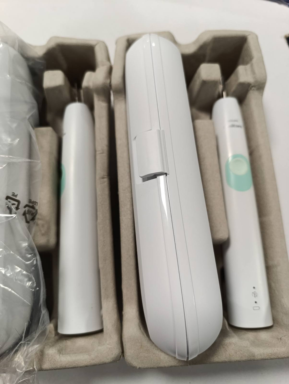 301595 - PHILIPS Sonicare ProtectiveClean 4300, furçë dhëmbësh elektrike me dy nivele intensiteti, sensor presioni, kohëmatës, të bardha, pako me 2 copë, modeli HX6807/35