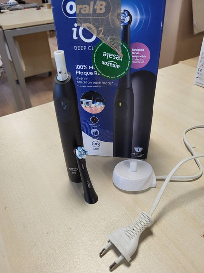 274996 - ORAL-B Furçë dhëmbësh elektrike iO 2, 1 kokë furçe zëvendësuese, 3 mënyra larjeje, sensor presioni, bateri rikarikueshme, çantë udhëtimi