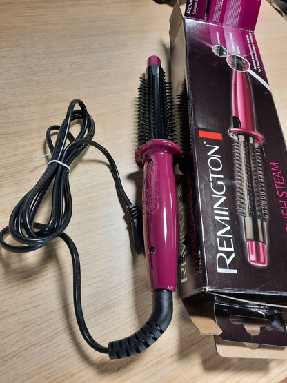 275465 - REMINGTON Stilizues flokësh me avull Flexibrush për flokë të shkurtër ose të gjatë, Funksion avulli, Veshje qeramike, Ngrohje 60 sekondash