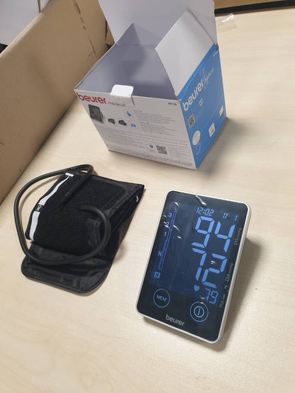 275040 - BEURER Monitor tensioni i gjakut BM 58 për krahun e sipërm me ndërfaqe USB, dy memorie përdoruesi për 60 lexime secila, zbulim të aritmisë, për perimetër të krahut prej 22-30 cm | 1 pako