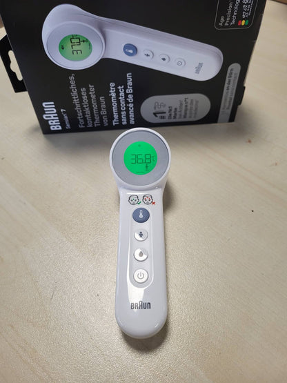 275099 - BRAUN Sensian 7 - Termometër ballit pa kontakt, Teknologjia Age Precision, 3-në-1, BNT400