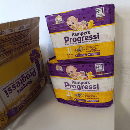 275180 - PAMPERS Pampers Progressi Madhësia 1 dhe 2, Ditët e Para, të Buta dhe të Ajrosura, me Tregues Lagështie, 84 Pelena për të Porsalindurit, mbrojtje delikate për të porsalindurit