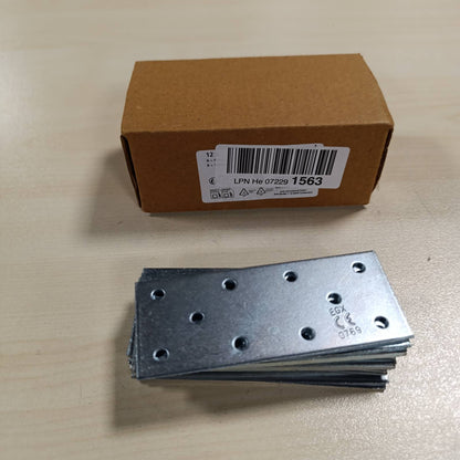 289216 - HELPMATE 12 pllaka të perforuara 40x100 mm, lidhëse të sheshta, elektrogalvanizuara, pasivizuara me blu, lidhëse druri me mbrojtje nga korrozioni