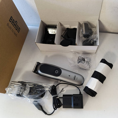 274907 - BRAUN Makinë prerëse shumëfunksionale All-in-One Series 7 AIO7545, 12-në-1, bateri 120 minuta, 14 gjatësi (0.1–21 mm), rezistente ndaj ujit