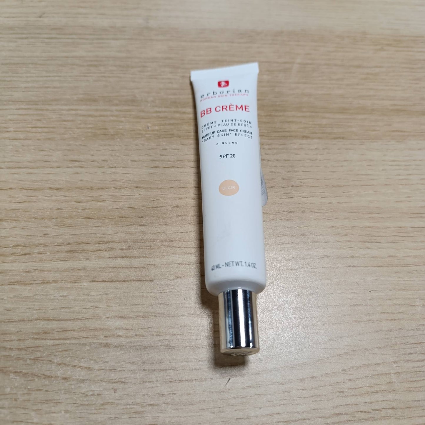 321267 - ERBORIAN Krem BB me Xhensen, 15 ml, Efekt Lëkure për Foshnje, SPF 20, Kozmetikë Koreane për Fytyrën 5 në 1