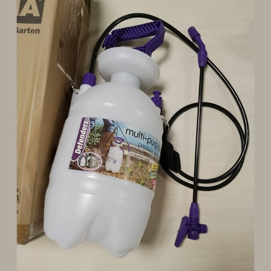 289146 - DEFENDERS STV095, spërkatës me pompë shumëfunksionale për kopsht 5L me rrip mbajtës (ideal për pesticide, fungicide, kundër barërave të këqija dhe pastrim)