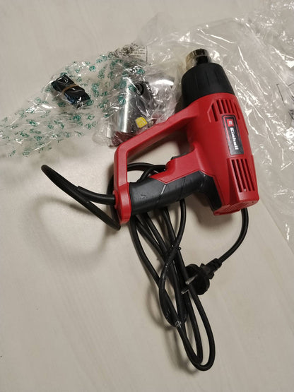 288895 - EINHELL Pistoletë me ajër të nxehtë TH-HA 2000/1, 2000 W, 2 cilësime temperature 350°/550°, mbrojtje nga mbinxehja, përfshirë 4 gryka