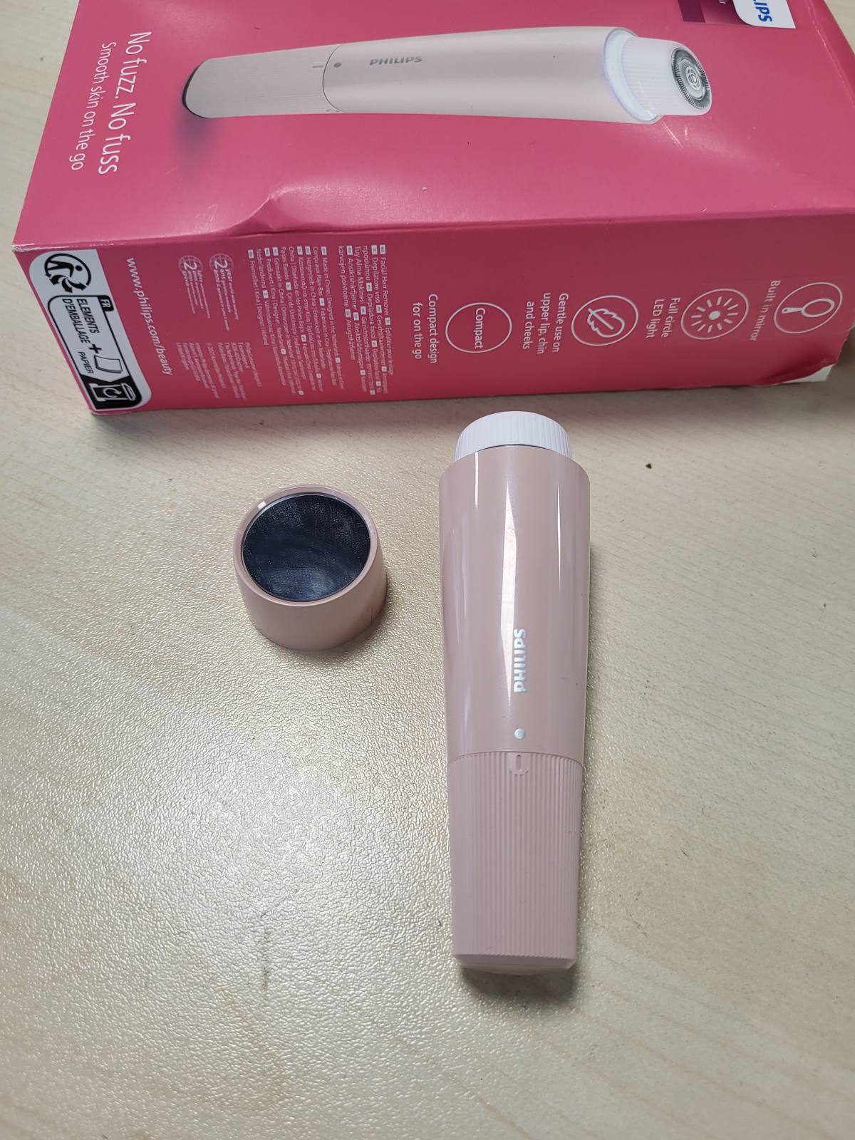 275351 - PHILIPS Epilator fytyre Series 5000, epilator individual për gra, pa tel, kompakt, me kokë hipoalergjike, heqje e butë dhe e shpejtë e qimeve të fytyrës, modeli BRR454/00.