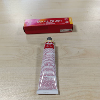 275758 - WELLA PROFESSIONALS - Color Touch Rich Naturals, Ngjyrë intensive vegane pa amoniak, 60ml, 9/16 Bjonde e Çelët Vjollcë Hiri, zgjasin deri në 28 larje