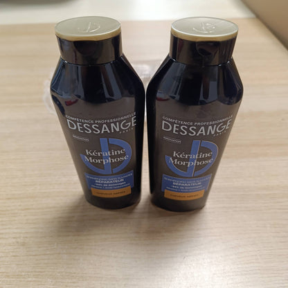 321710 - DESSANGE - Shampo Riparuese me Keratin Morphose për Flokë të Dëmtuar - Pako me 2 x 280ml