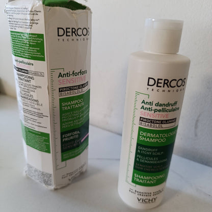 275542 - VICHY Dercos Shampo për trajtimin e zbokthit, Zbokth dhe Kruarje, Skalp i Ndjeshëm, 200ml