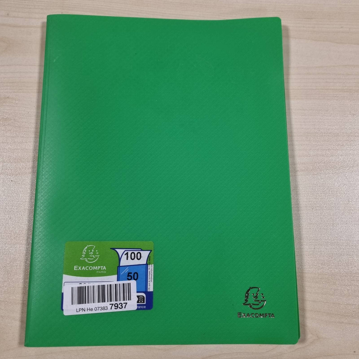 310486 - Exacompta - Ref. 8853E - Mbrojtës Dokumentesh OPAK - 50 xhepa kristali të lëmuar - 100 pamje - A4 - 24 x 32 cm - mbulesë polipropileni gjysmë e ngurtë - jeshile e çelët