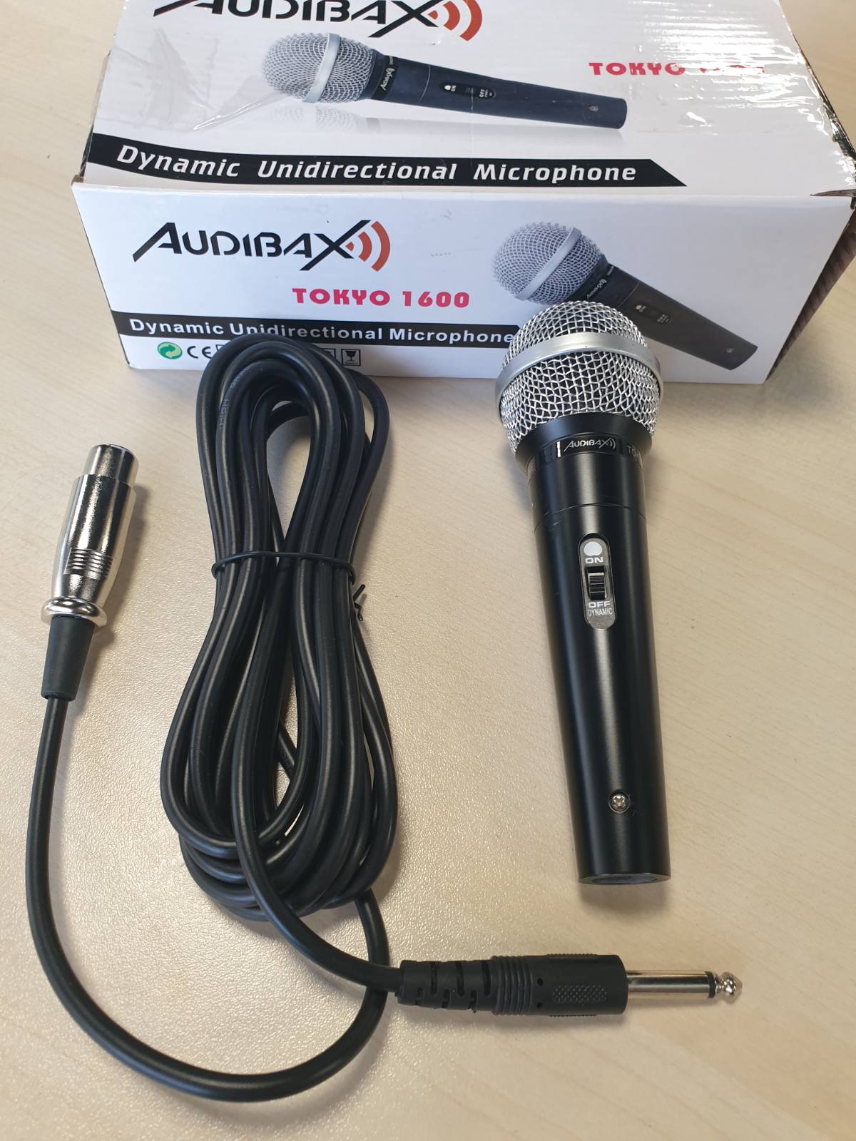 320345 - AUDIBAX Mikrofon dore Tokyo 1600 Kardioid me trup metalik