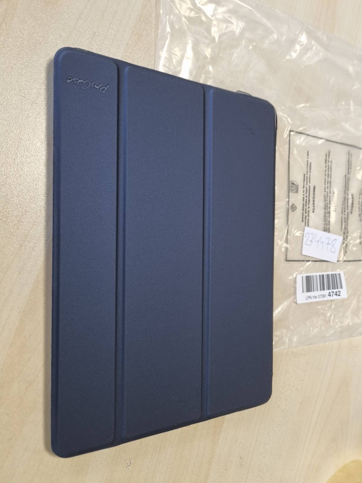 274478 - ProCase - Mbështjellës inteligjent për iPad Air 2, Mbështjellës i lehtë dhe i hollë me mbulesë inteligjente/mbrojtëse/mbështetëse transparente me arrë, për Apple iPad Air 2 (A1566 A1567) – Blu marine