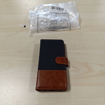 269262 - BEZ Mbulesë për Samsung A40, Mbulesë mbrojtëse prej lëkure portofoli për Samsung Galaxy A40, Portofol prej lëkure poliuretani, me grep, xhep për monedha, mbyllje magnetike, e zezë