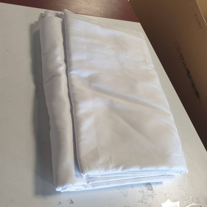 273664 - BONVVIE Sfond i Bardhë 3x3m, Sfond Fotografie Rezistent ndaj Rrudhave, Muslin i Larëshëm